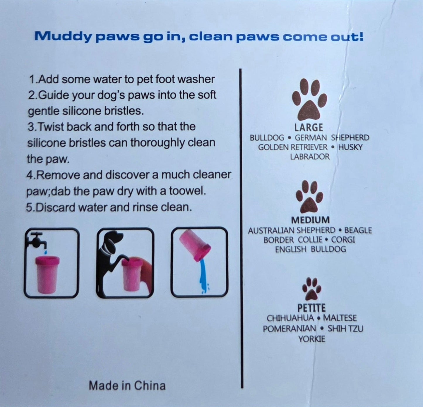 Czyścik do łap psa lub kota Fazoo®